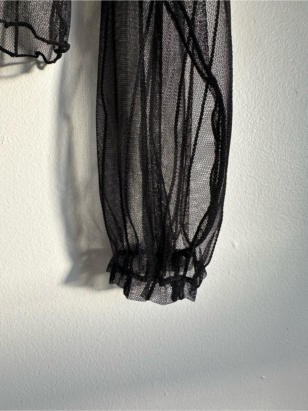 Oak+Fort Black Sheer Top - Picture 6 of 6